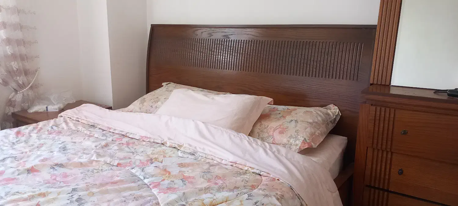 تخت خواب دونفره در حد نو|تخت و سرویس خواب|ماسال, |دیوار