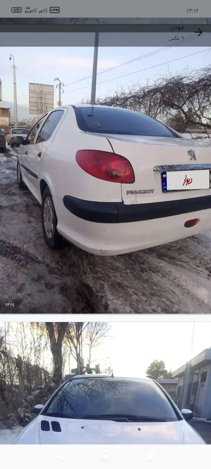 پژو206 sd مدل97|خودرو سواری و وانت|خوی, |دیوار