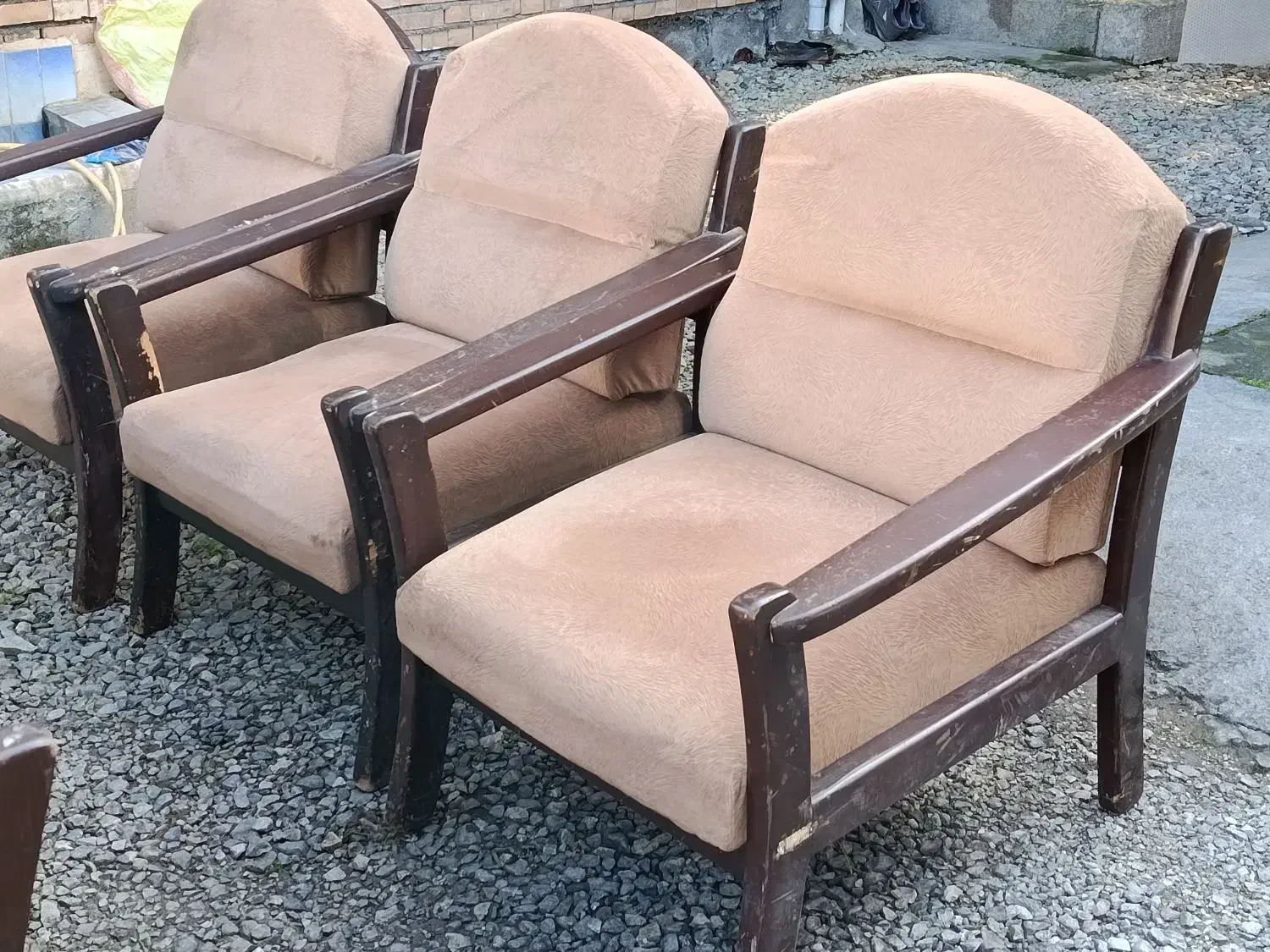 مبل چوبی ۶ نفره|مبلمان خانگی و میز عسلی|رامسر, |دیوار