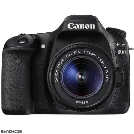 دوربین canon 80d با لنز 55-18 stm|دوربین عکاسی و فیلم‌برداری|قم, سالاریه|دیوار