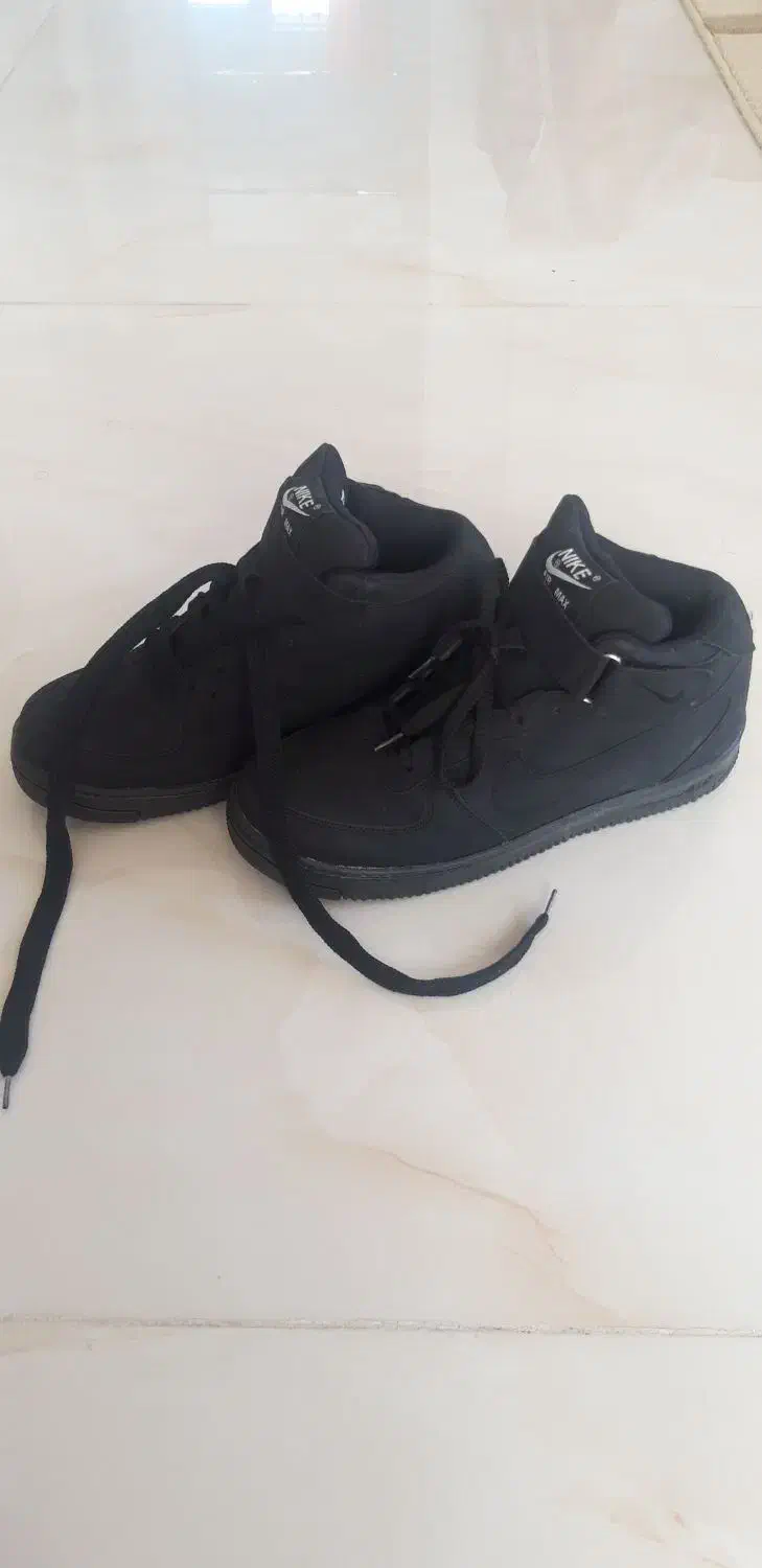 کفش کتانی مشکی نایک|کیف، کفش، کمربند|چالوس, |دیوار