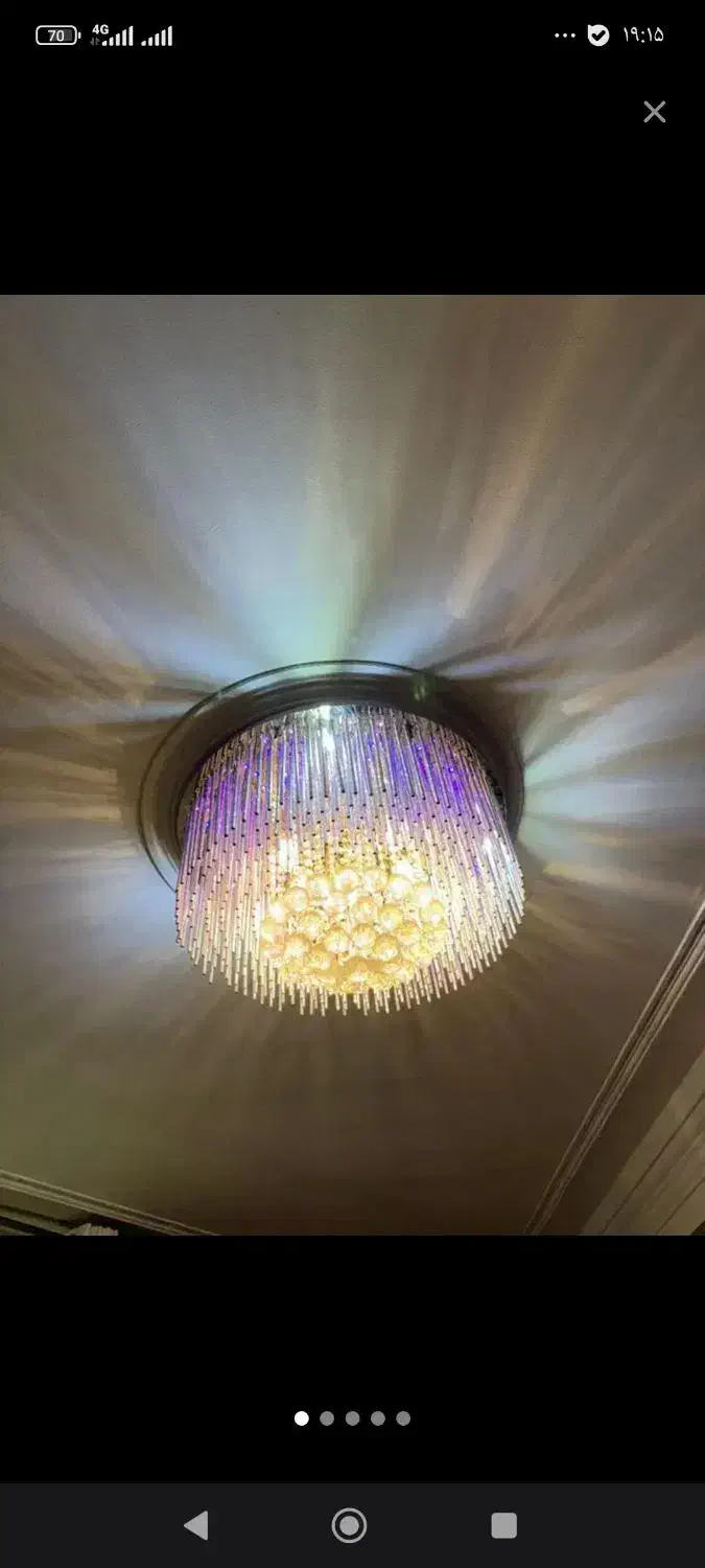 لوسترچندحالته چندرنگ بسیارزیباوسبک|لوستر و چراغ آویز|شهریار, کهنز|دیوار