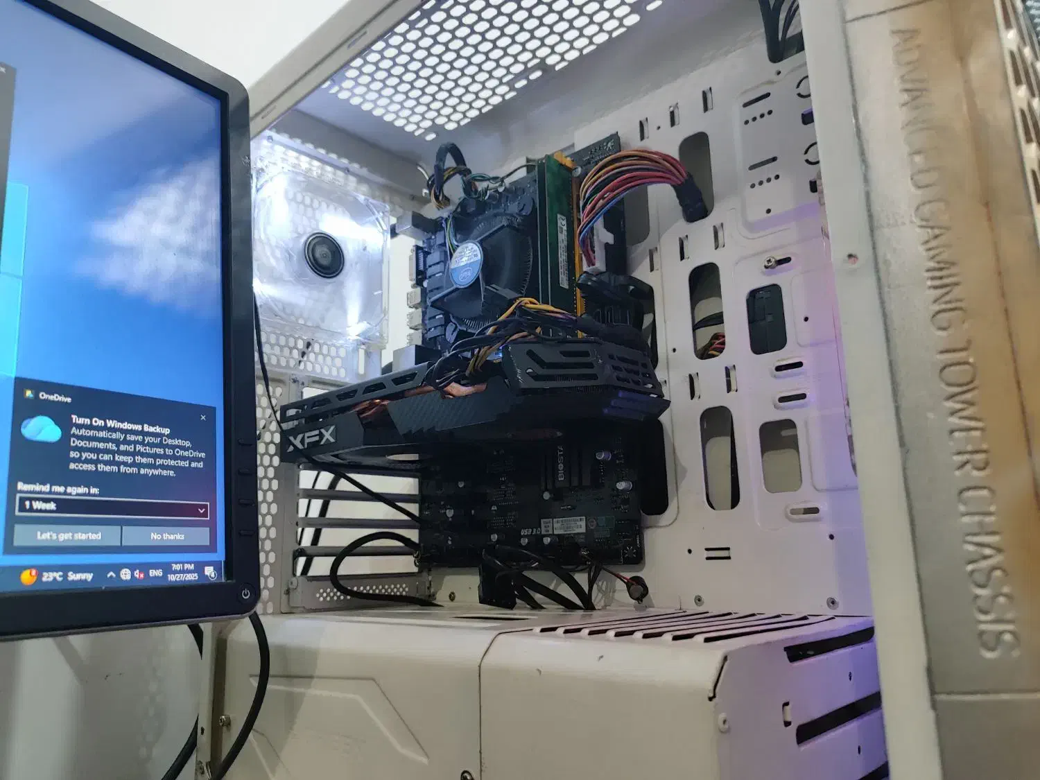 کیس گیمینگcpu i7 6700 16ddr4گرافیکrx580بامانیتور19|رایانه رومیزی|تهران, اقدسیه|دیوار