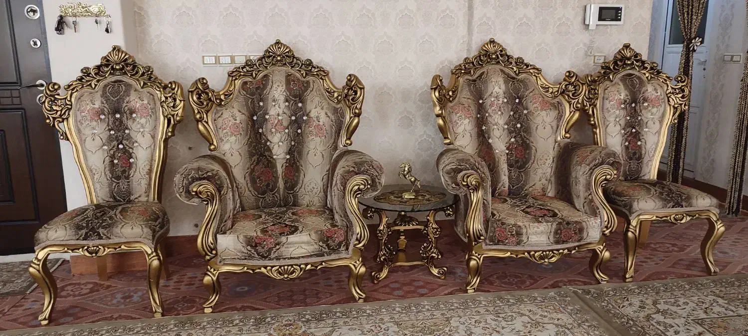 مبل سلطنتی|مبلمان خانگی و میز عسلی|زنجان, |دیوار