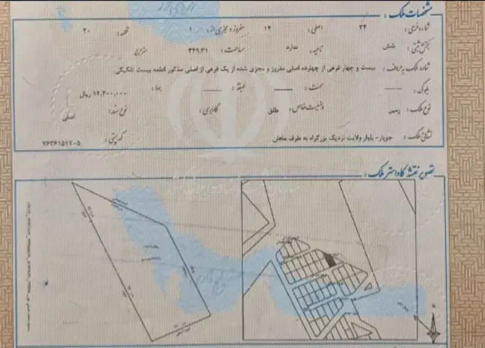 فروش زمین  ۴۵۰مترمربعی در جوپار|فروش زمین و ملک کلنگی|ماهان, |دیوار
