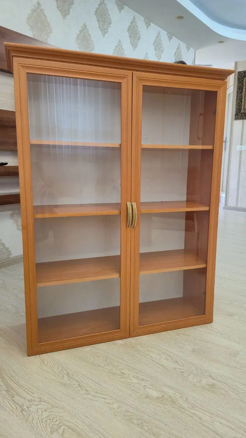 کتابخونه شیشه دار|کتابخانه، شلف، قفسههای دیواری|اردبیل, |دیوار