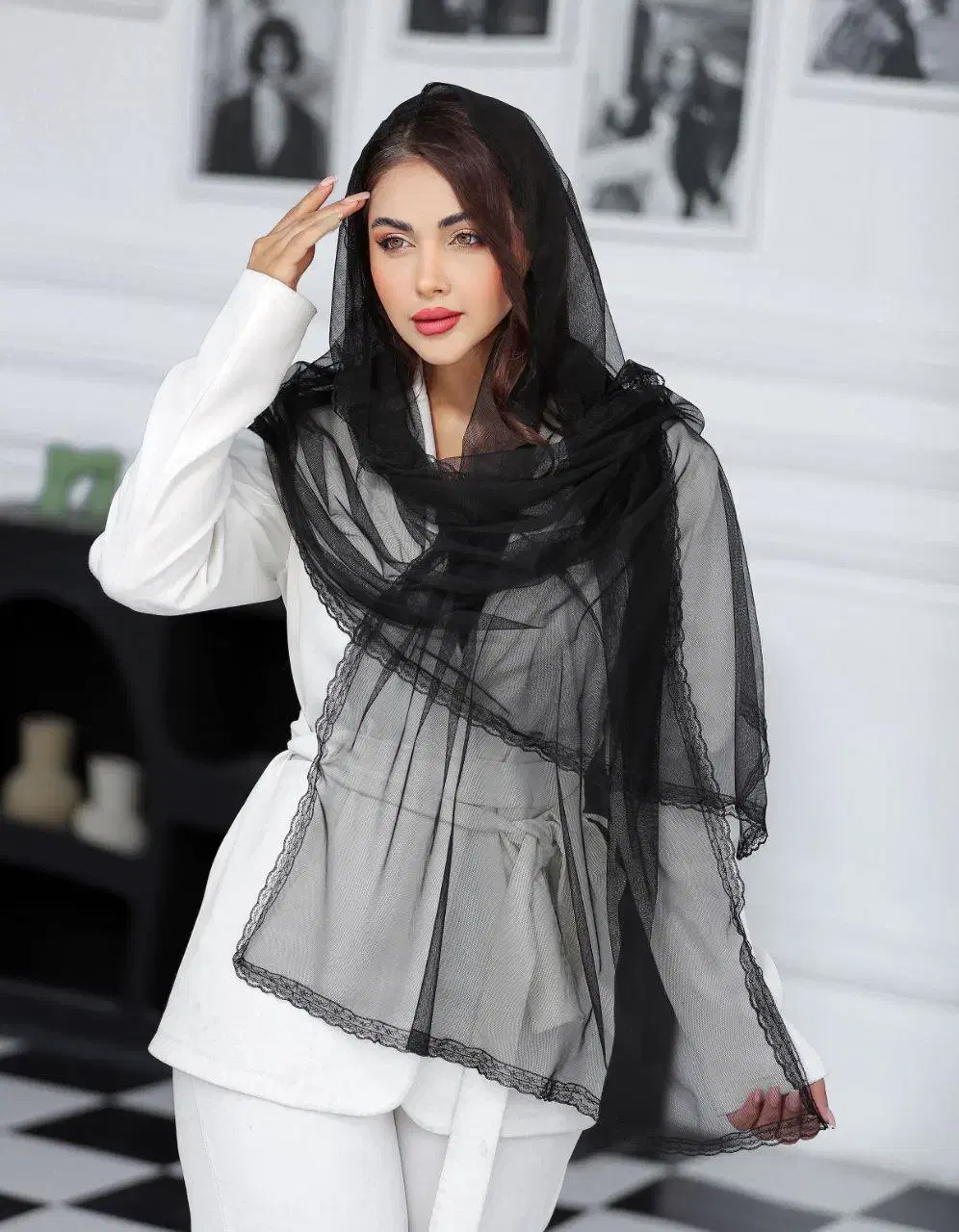 شال توری هدیه روز زن ،روزمادر|لباس|مشهد, حجت|دیوار