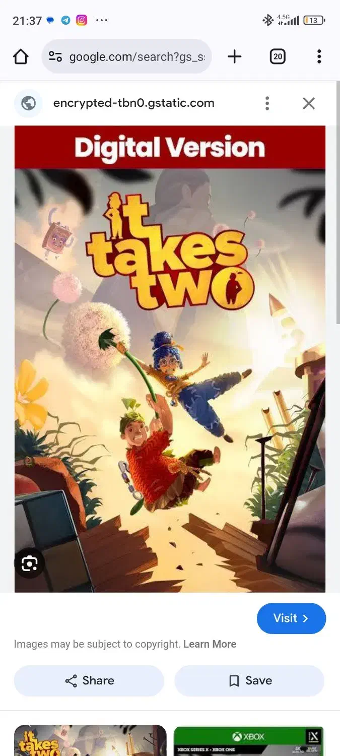 بازی it takes two ظرفیت دوم ps5|کنسول، بازی ویدئویی و آنلاین|رشت, رشتیان|دیوار