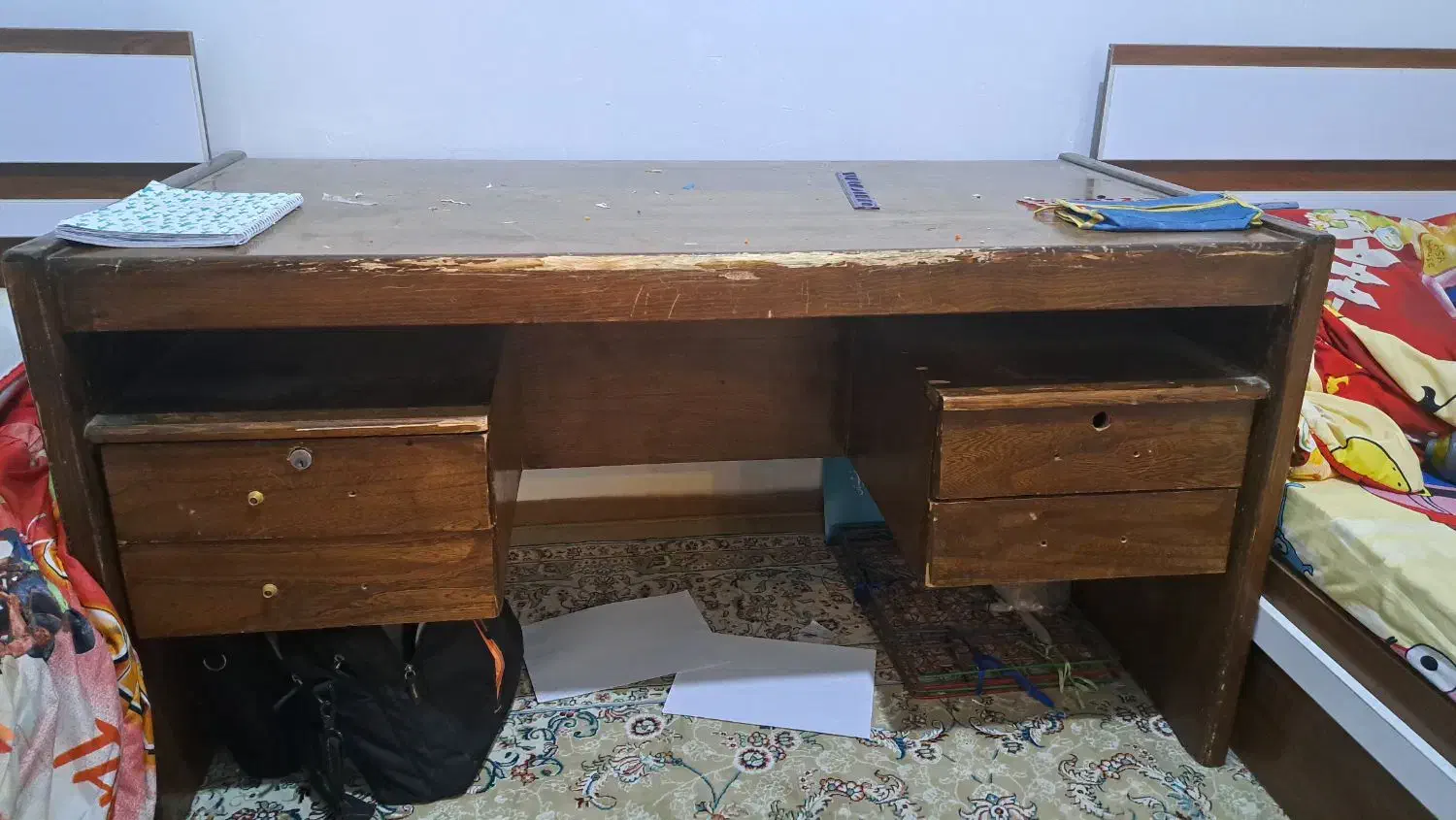 میز کار چوبی|میز تحریر و کامپیوتر|زاهدان, |دیوار