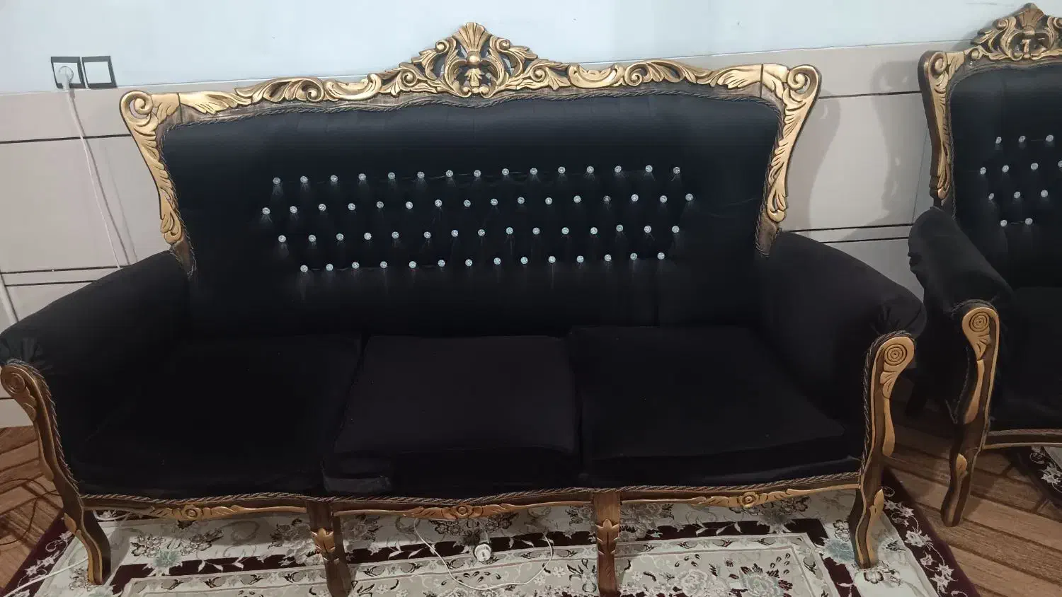 مبل سلطنتی ۹ نفره|مبلمان خانگی و میز عسلی|نجف‌آباد, امیرآباد|دیوار