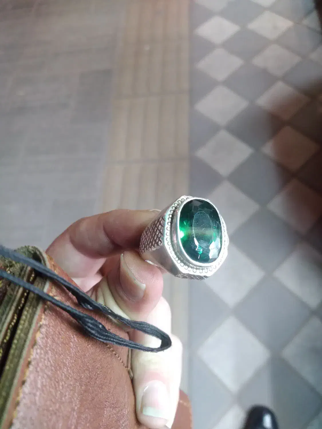 انگشتر دست ساز موزاییت اصل|جواهرات|تبریز, |دیوار