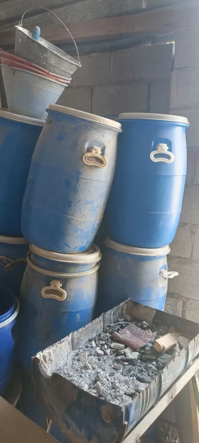 بشکه ۵۰لیتری پلاستیکی|ظروف نگهدارنده، پلاستیکی، یک‌بارمصرف|برازجان, |دیوار