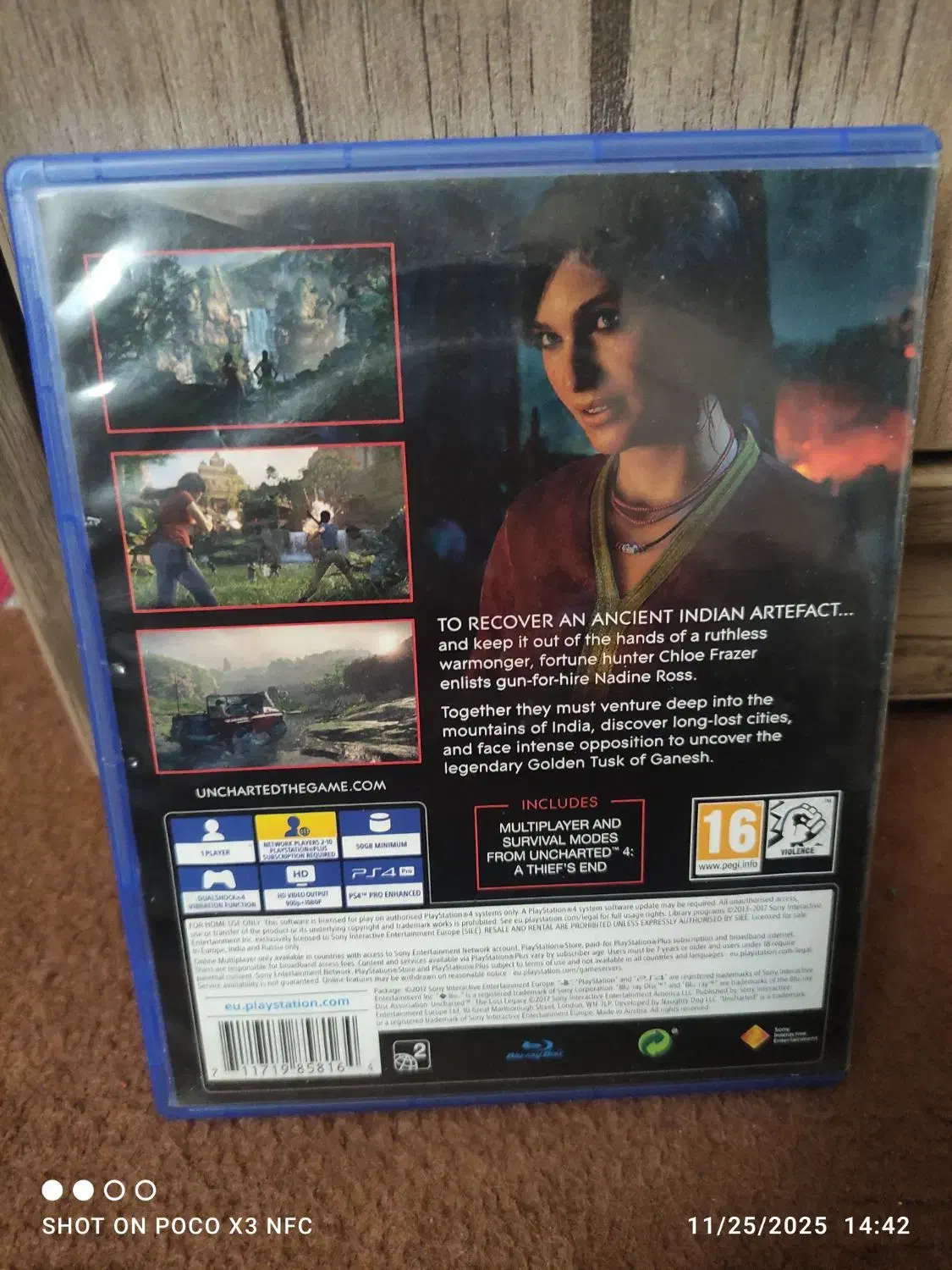 دیسک بازی uncharted the lost legacy ps4|کنسول، بازی ویدئویی و آنلاین|سمنان, |دیوار