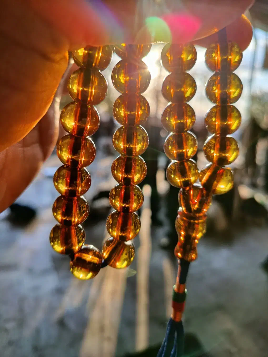 تسبیح سندلوس شمش اورجینال کار دست بودار|کلکسیون اشیاء عتیقه|کرمانشاه, |دیوار