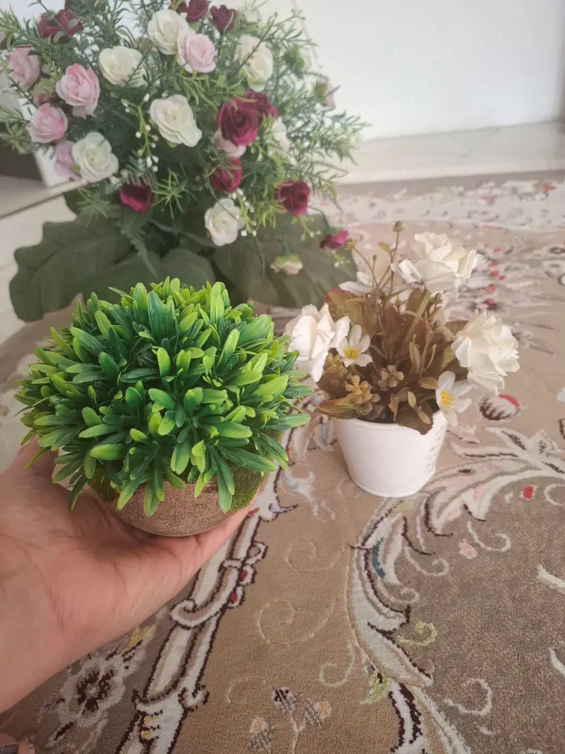 گل گلدان سالم|گل مصنوعی|قزوین, |دیوار