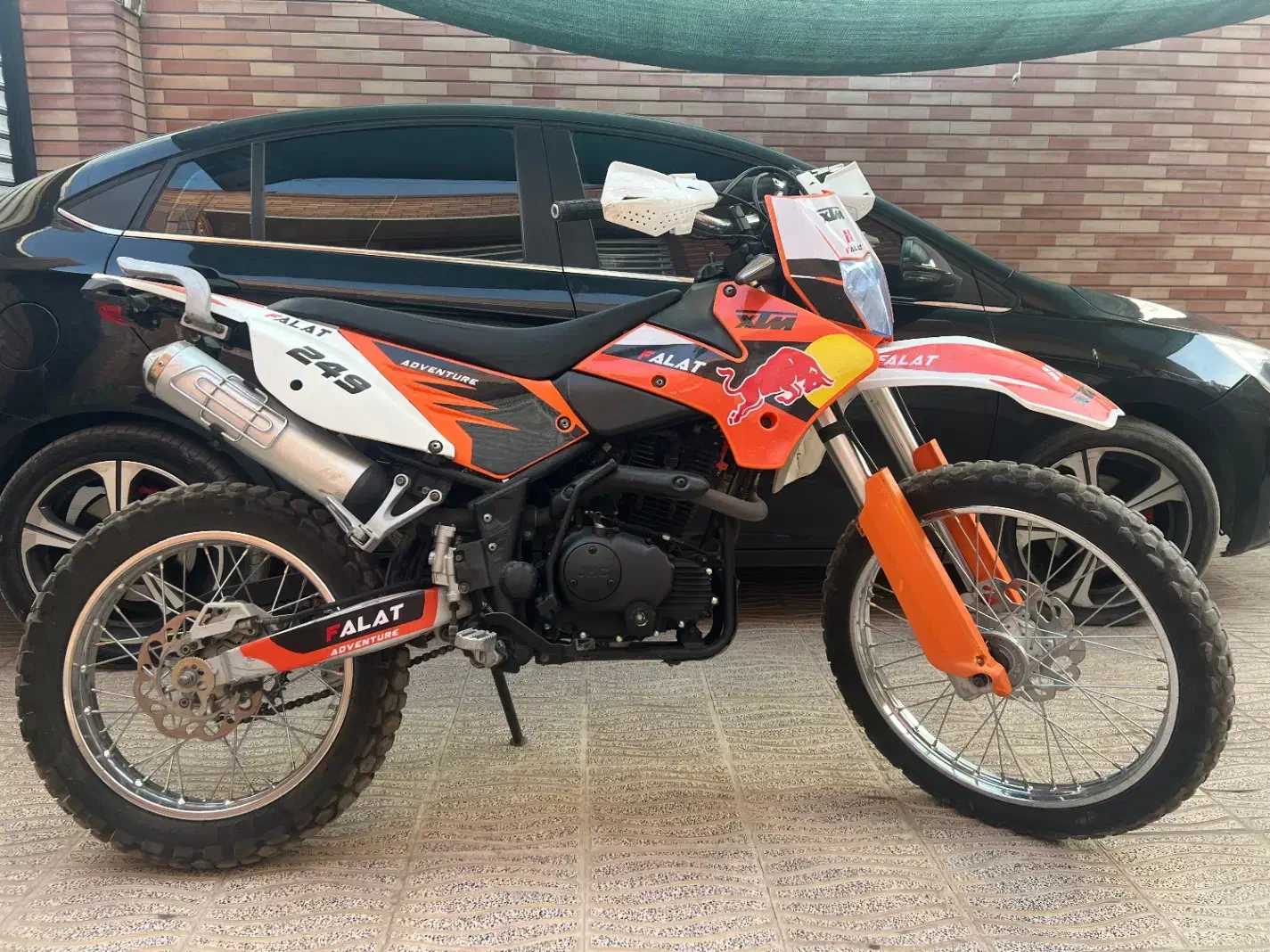 موتور تریل ۲۵۰ فلات|موتورسیکلت|بافت, |دیوار