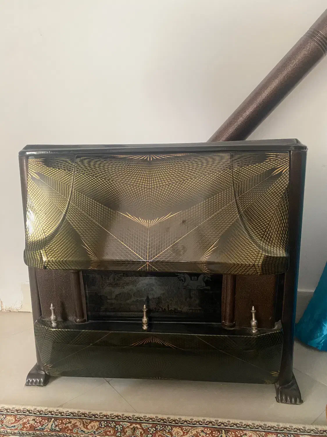 بخاری سالم|بخاری، هیتر، شومینه|شیروان (خراسان), |دیوار