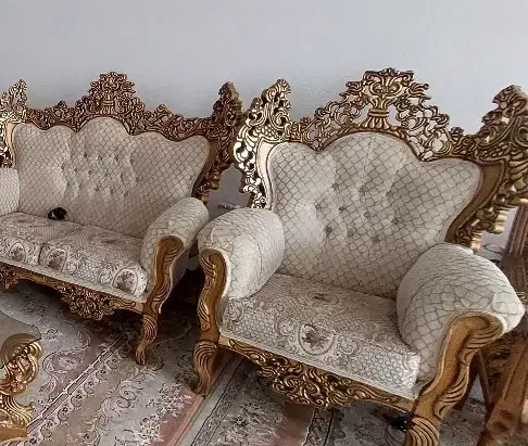 مبل سلطنتی کرم ایسونوم|مبلمان خانگی و میز عسلی|یاسوج, |دیوار