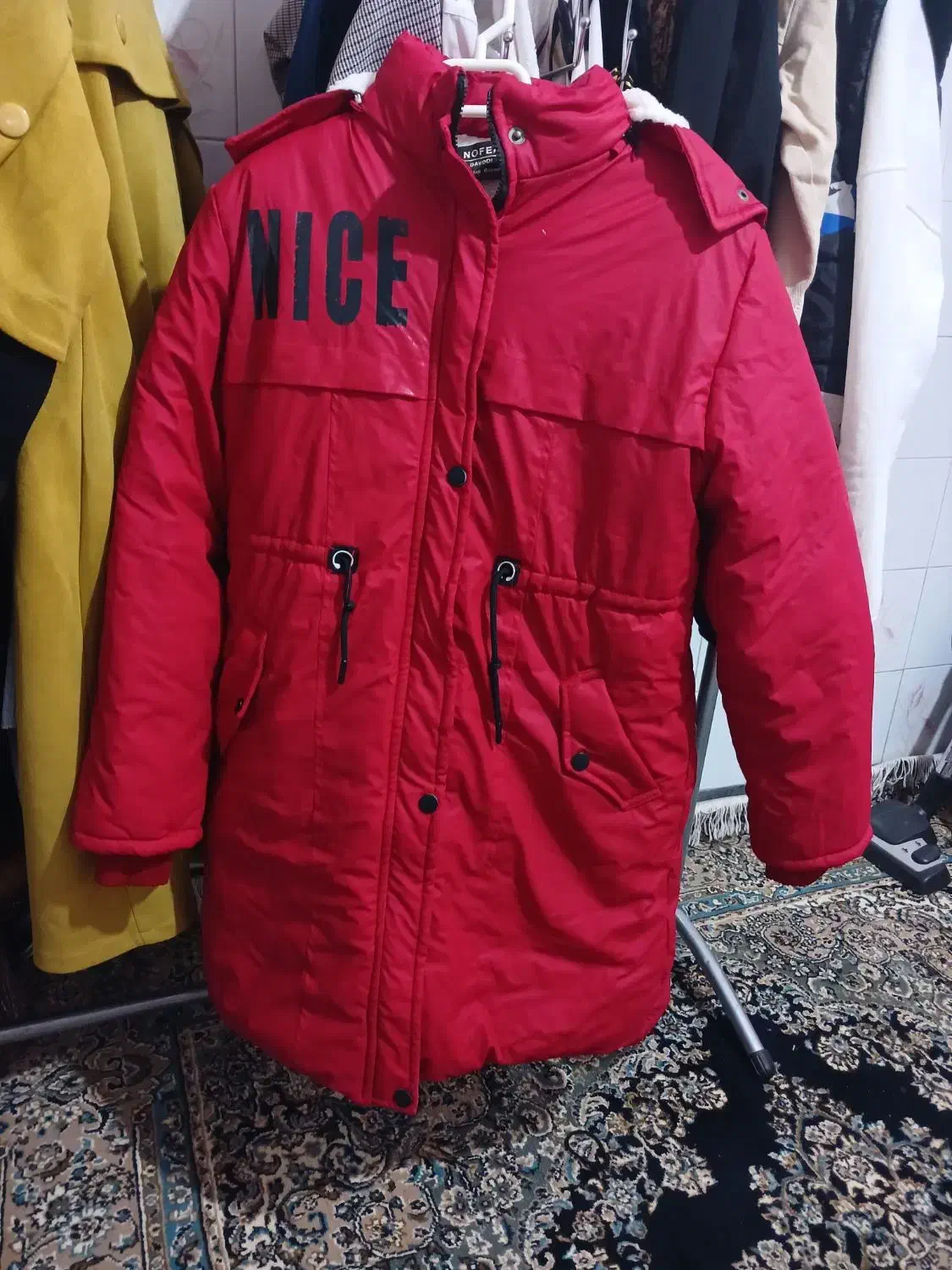 کاپشن قرمز|کفش و لباس بچه|زنجان, |دیوار