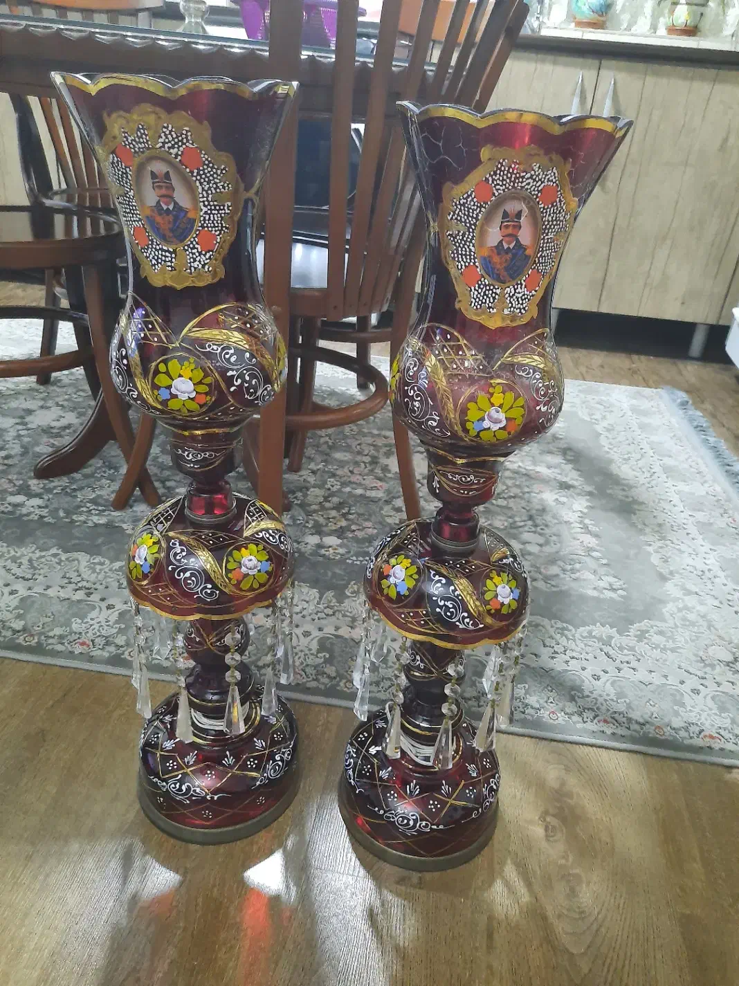 کریستال ژاپن ،شمعدان، پیوتر ،میوه خوری|ظروف سرو و پذیرایی|تهران, امام زاده عبدالله|دیوار