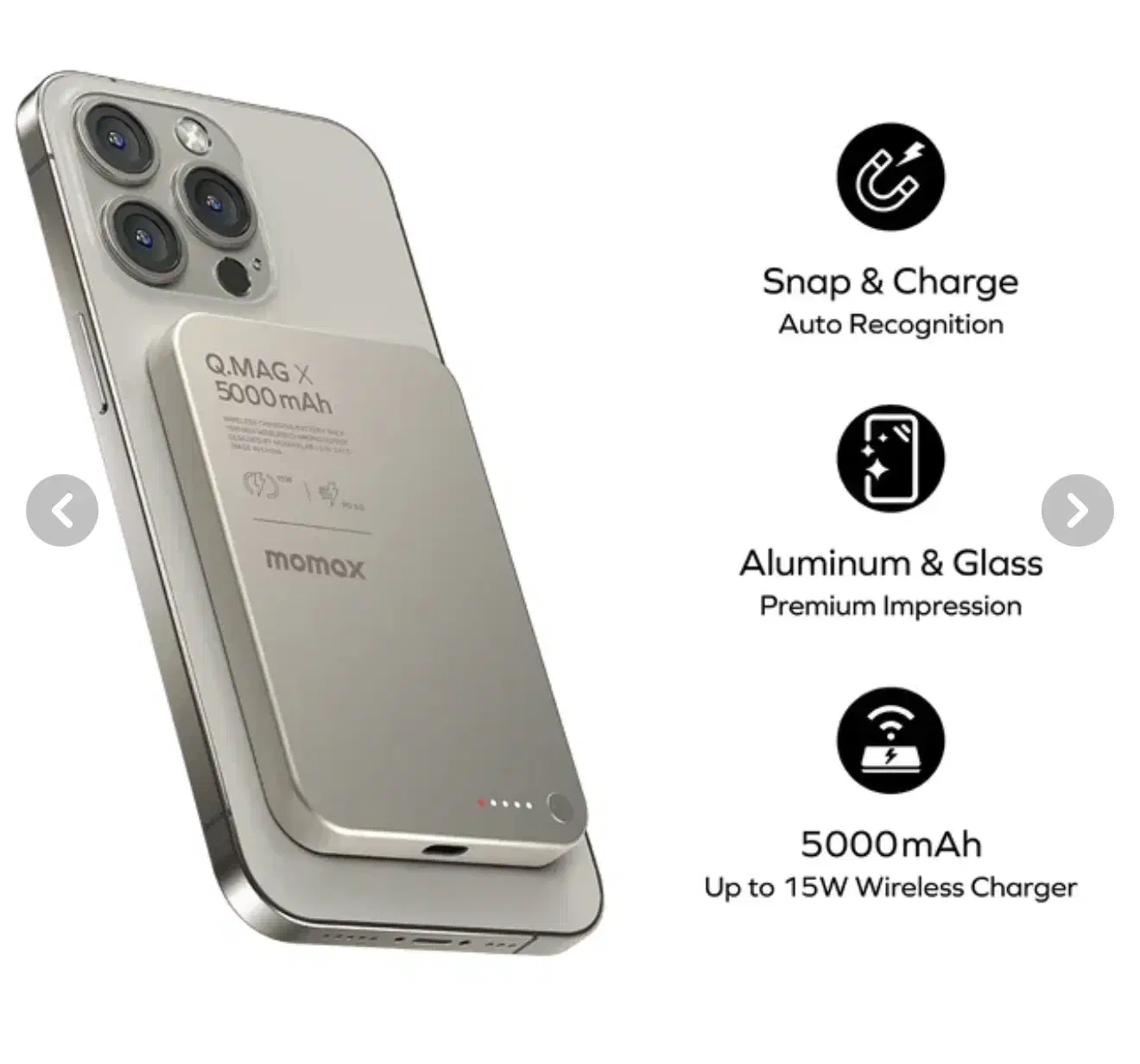 پاور شارژ مگ سیف مومکس مدل Q.Mag X|لوازم جانبی موبایل و تبلت|تهران, میدان ولیعصر|دیوار