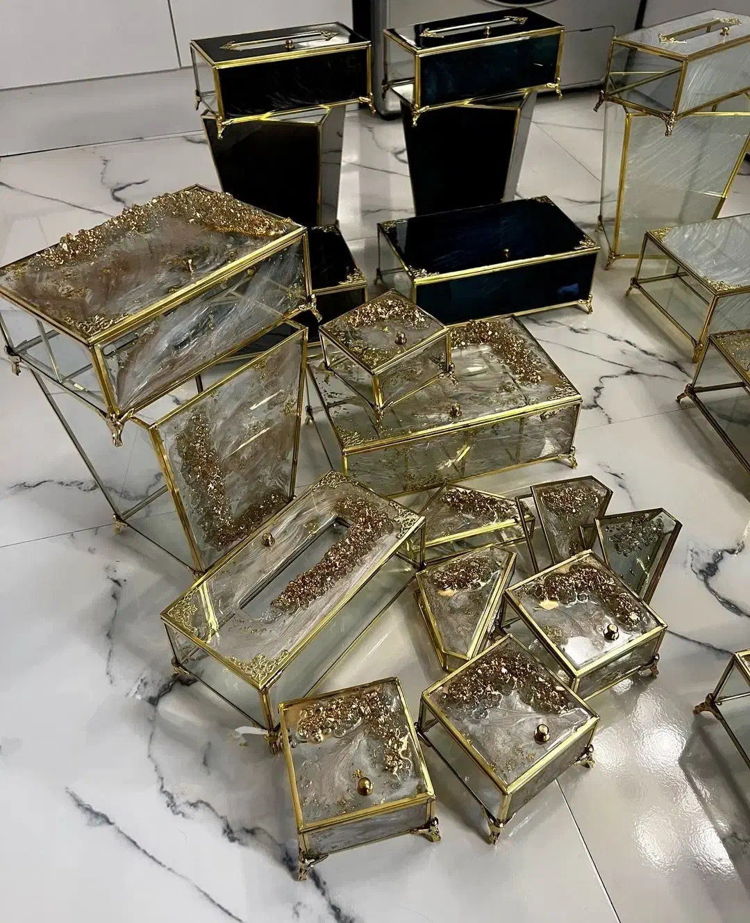 جا دستمالی. سطل زباله. تیبگ.|صنایع دستی و سایر لوازم تزئینی|کوهدشت, |دیوار