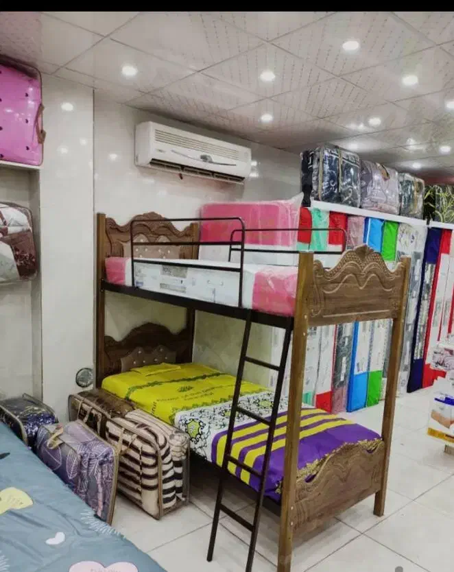 تخت مدل۲طبقه کد ستون آهنی|تخت و سرویس خواب|قم, نیروگاه|دیوار