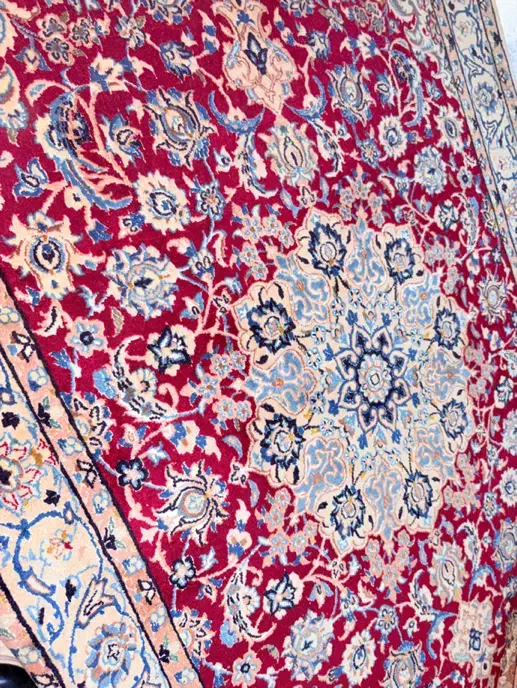 فرش گل ابریشم نایین|فرش|تبریز, |دیوار