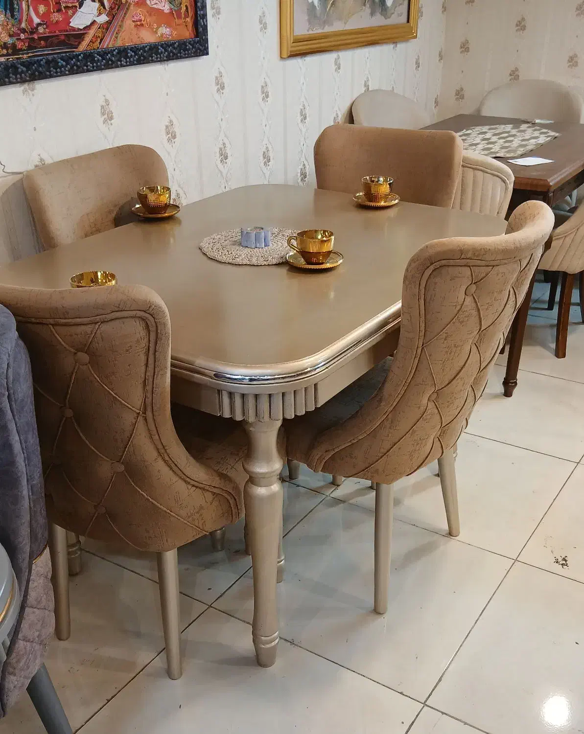 میز نهار خوری نهارخوری میز صندلی زیبا چوب ۰۰۰۰۰۰|میز و صندلی غذاخوری|تبریز, |دیوار