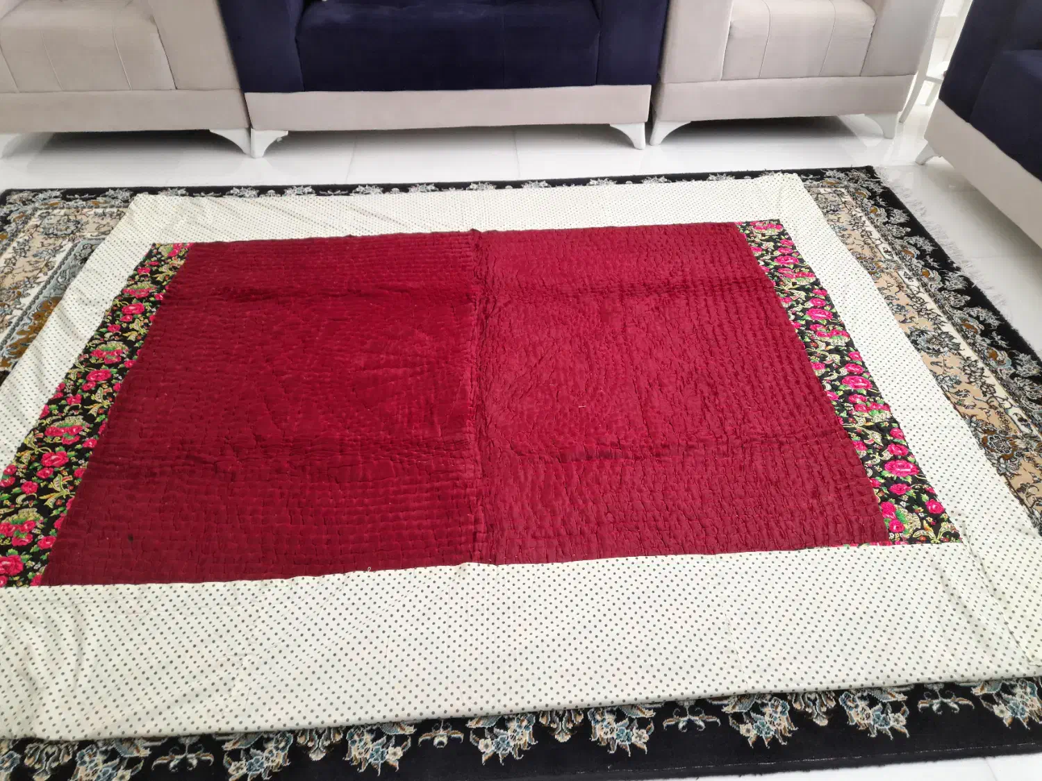 دو تا لحاف قورسی|رختخواب، بالش، پتو|سنندج, |دیوار