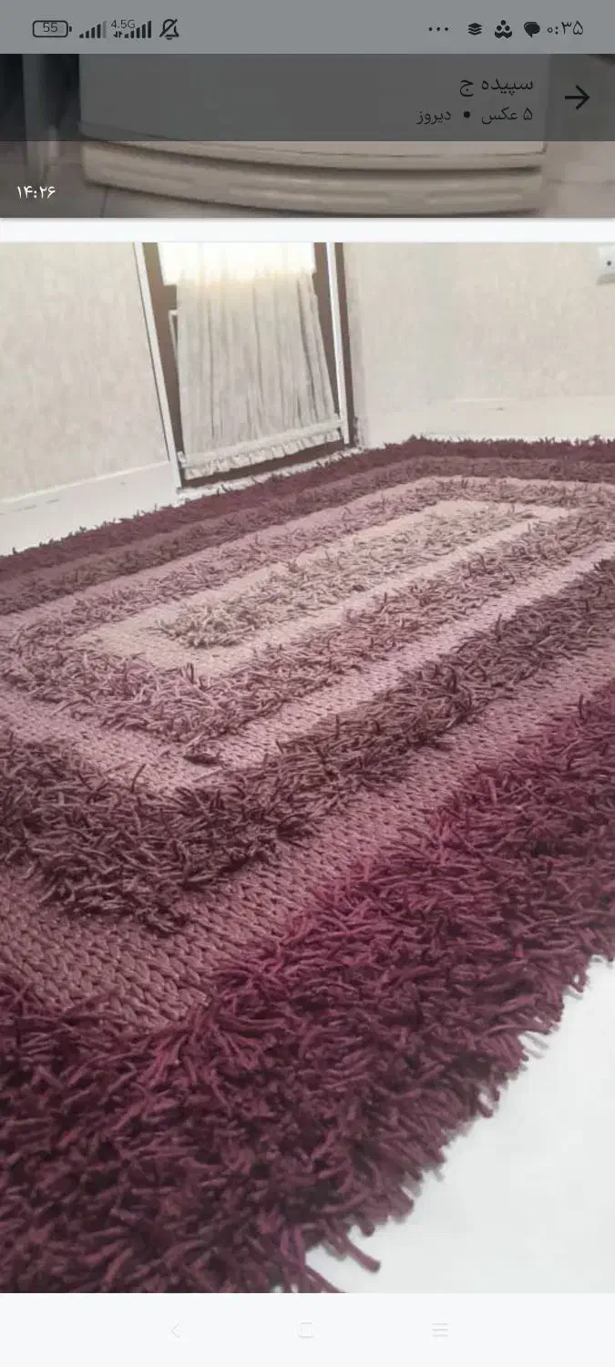 فرش ماکارانی پرز بلند|فرش|صومعه‌سرا, |دیوار