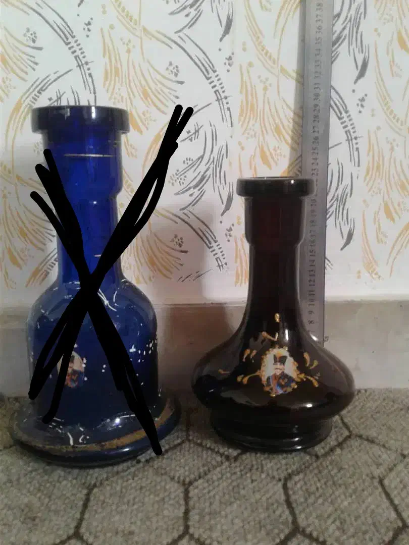 قلیان برنجی تو پر قدیمی|کلکسیون اشیاء عتیقه|پیشوا, |دیوار