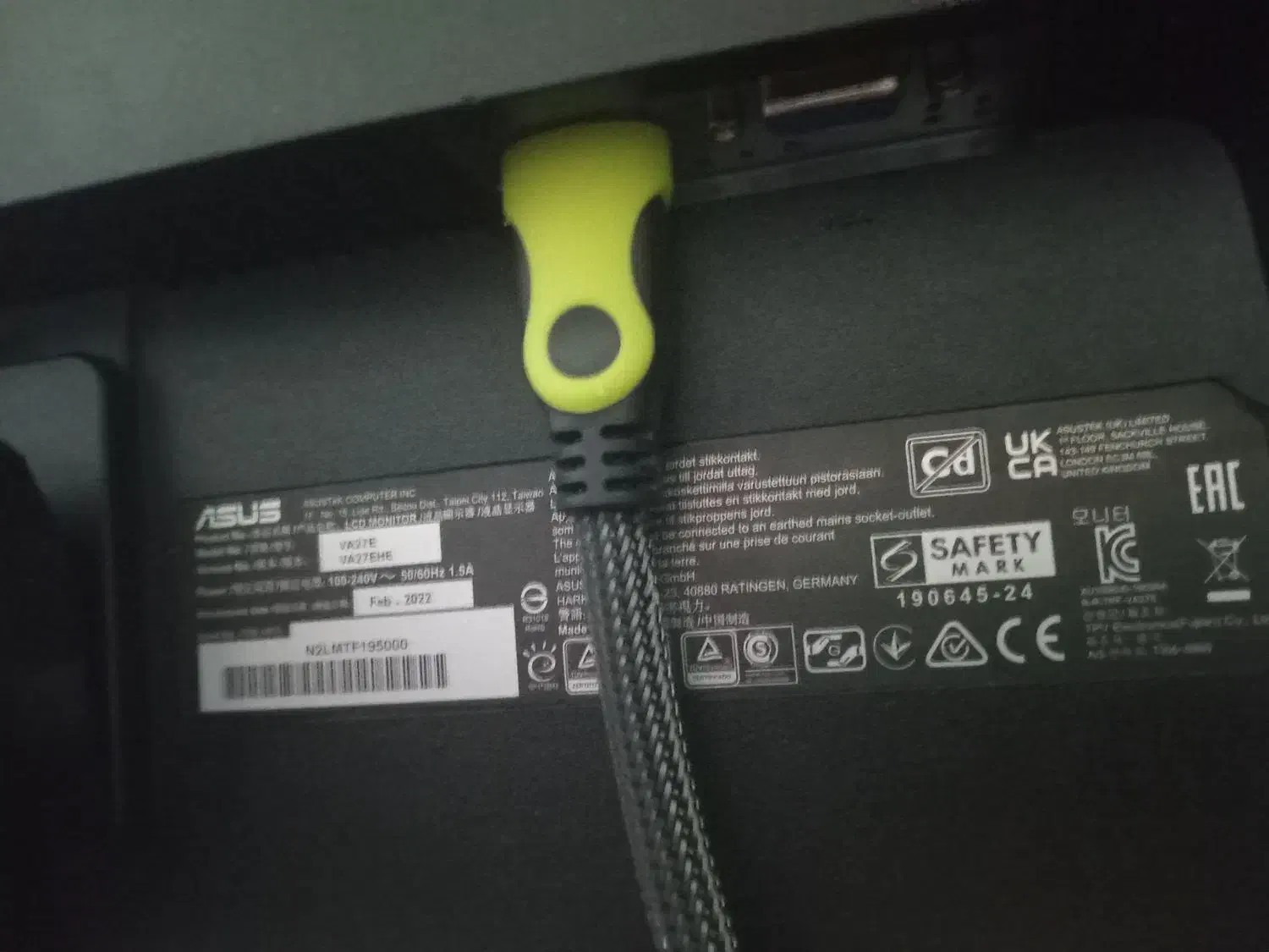 مانیتور ۲۷ اینچ asus در حد نومدل VA27EHE|قطعات و لوازم جانبی رایانه|تهران, صادقیه|دیوار