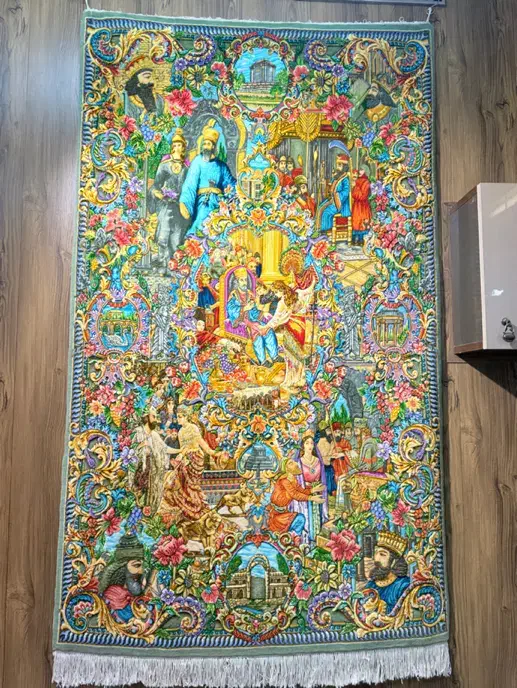 فرش دستباف کوروش و ماندانا رج ۶۰ برجسته تبریز|فرش|تهران, بازار|دیوار