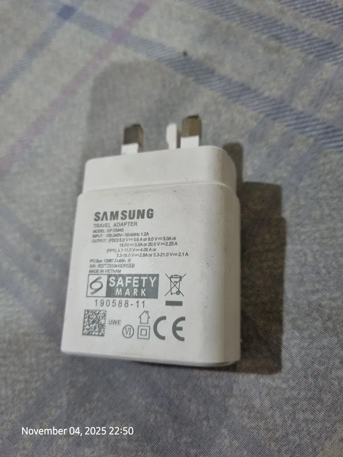 شارژر ۴۵ وات سامسونگ|لوازم جانبی موبایل و تبلت|اصفهان, کشاورزی|دیوار