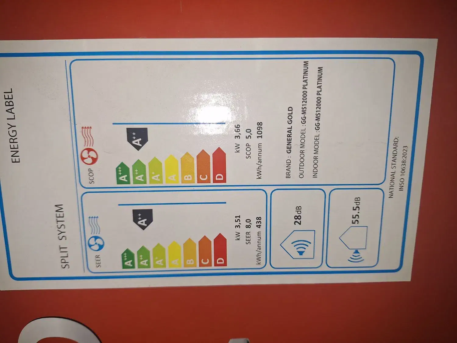 کولر ۱۸۰۰ اجنرال نوی نو با کارتن به برق نخورده|کولر گازی و فن‌کوئل|چالوس, |دیوار