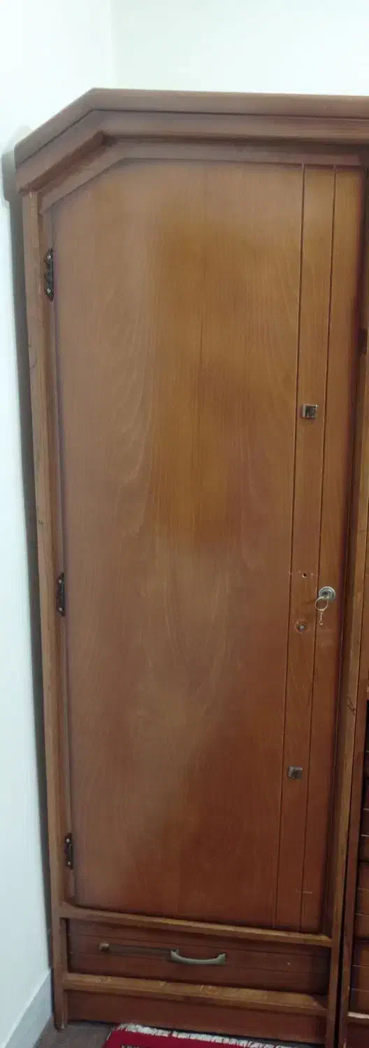 کمد سه‌تکه چوبی شیشه‌ای|جاکفشی، کمد، دراور|گنبد کاووس, |دیوار