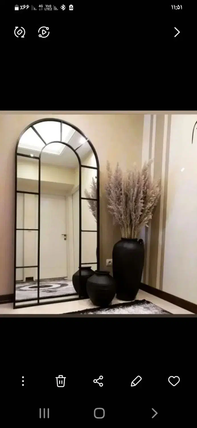 آینه قدی پنجره ای (کلی وجزئی)|آینه|مشهد, سید رضی|دیوار