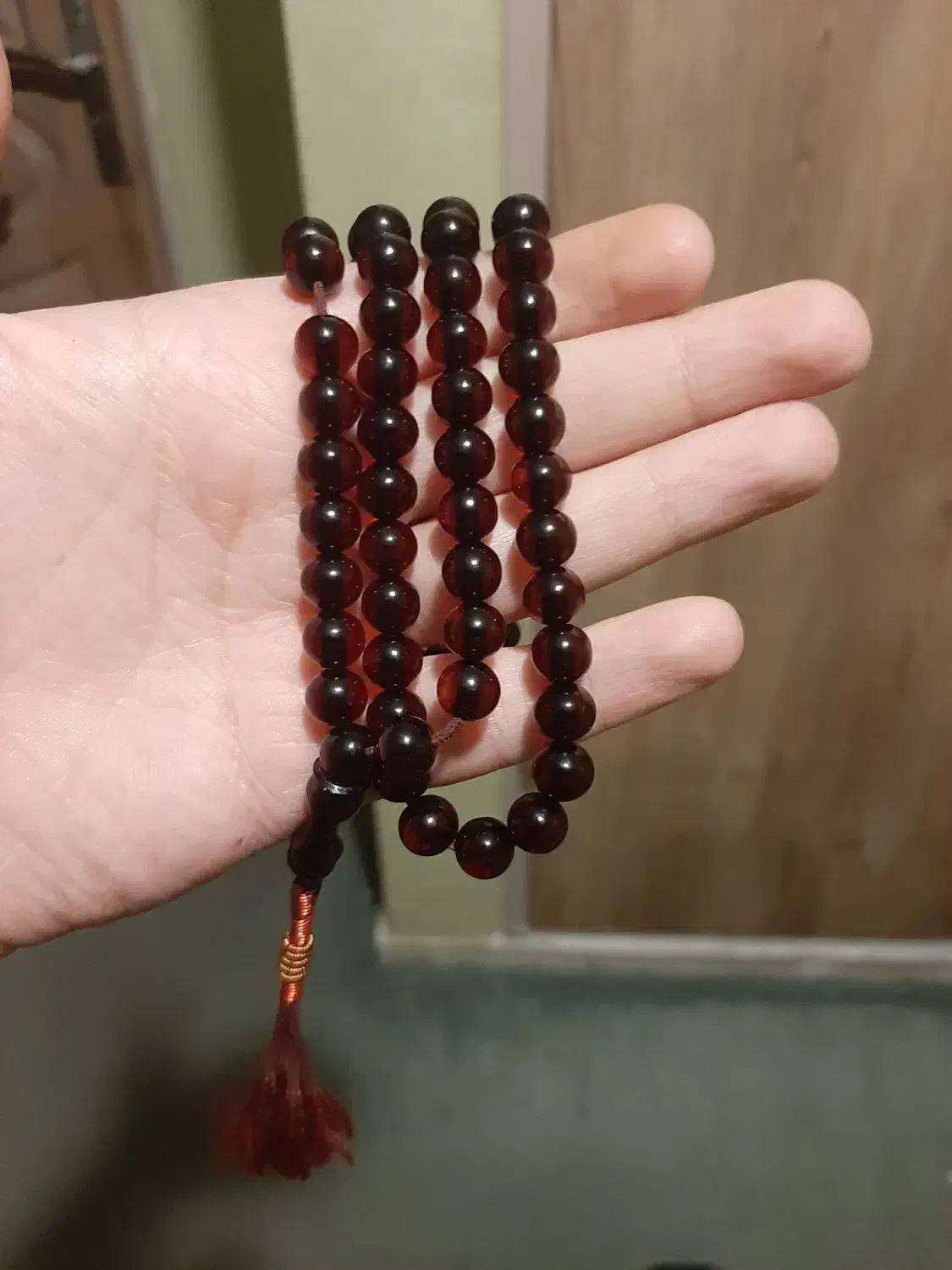 تسبیح آب حیات کهربای هفت رنگ|جواهرات|زنجان, |دیوار