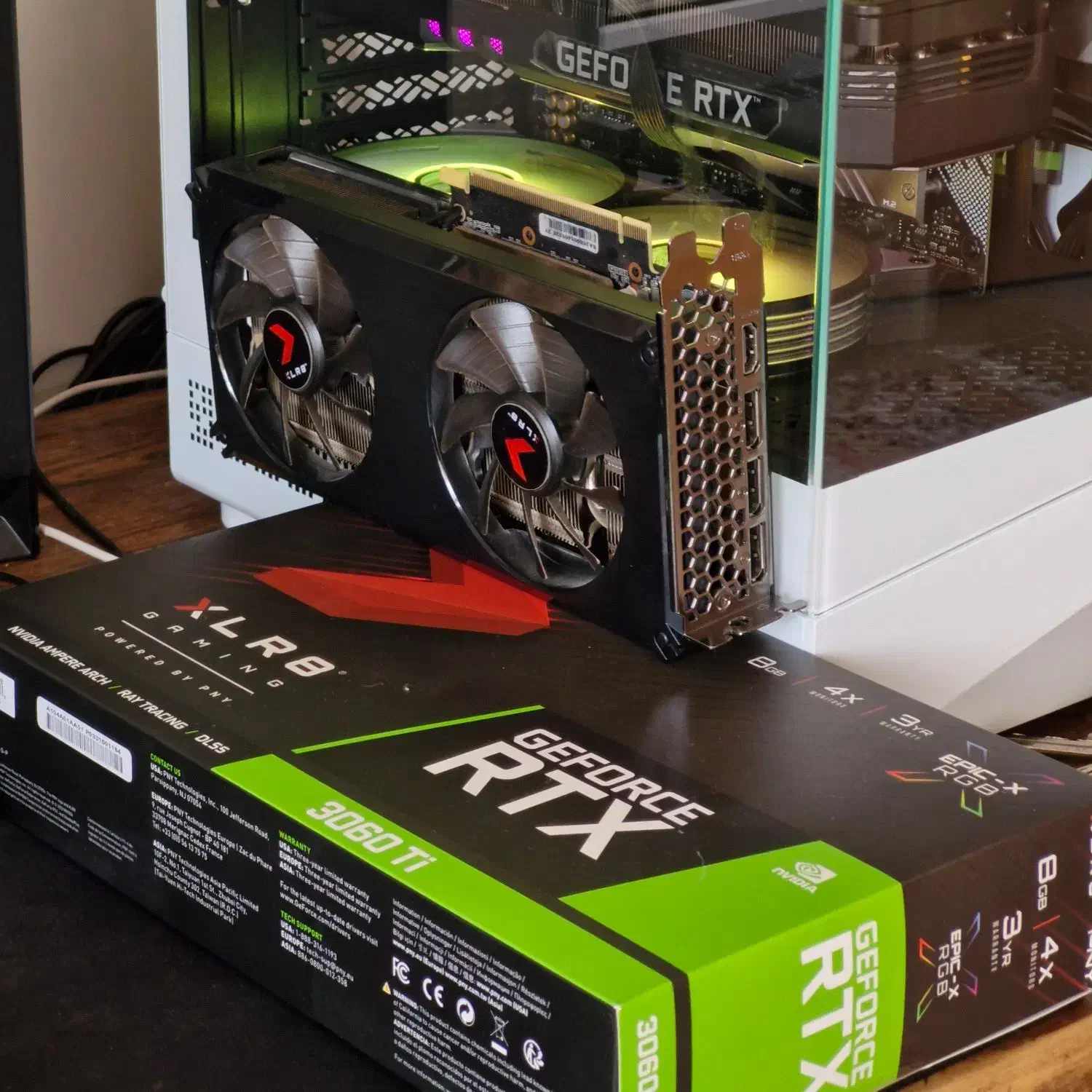 گرافیک RTX 3060 ti RGB در حد نو|قطعات و لوازم جانبی رایانه|مهاباد (آذربایجان غربی), |دیوار