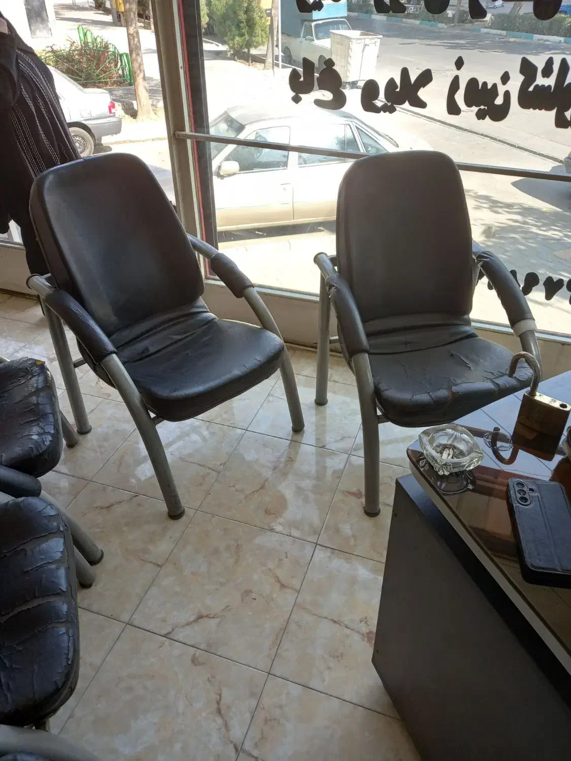 شش عدد صندلی فلزی محکم|میز و صندلی غذاخوری|ری, جوانمرد قصاب|دیوار