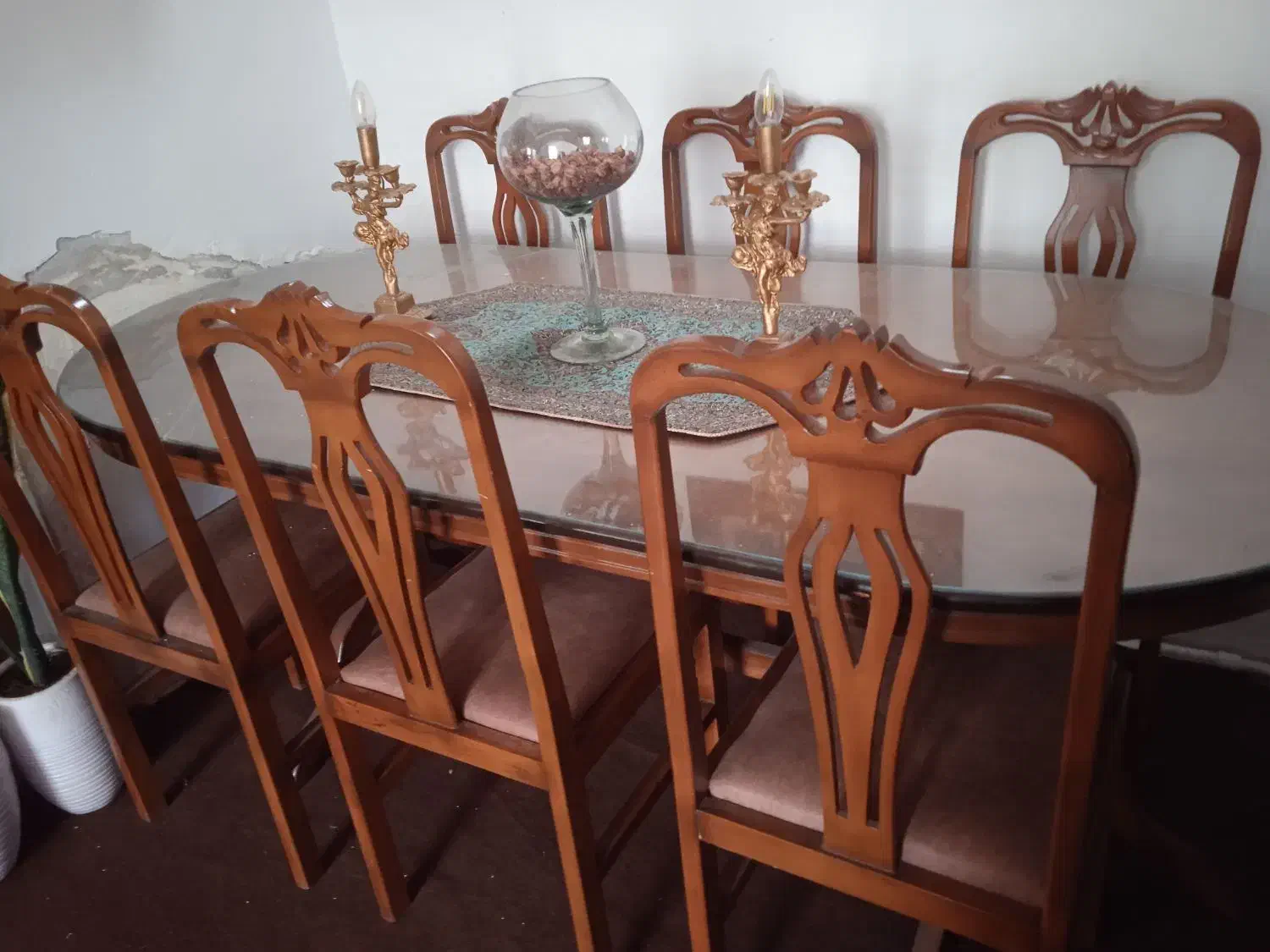 میز غذا خوری|میز و صندلی غذاخوری|نیشابور, شهید جعفری|دیوار