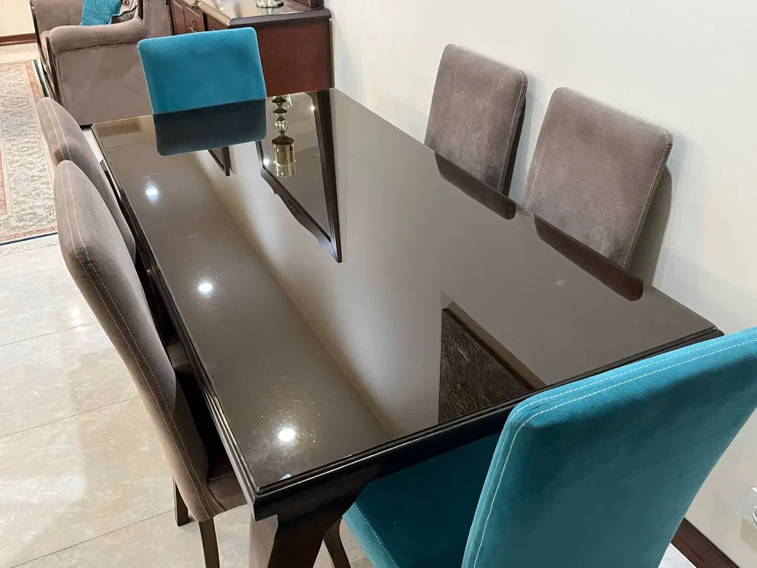 میز غذا خوری 6 نفره|میز و صندلی غذاخوری|فردیس, شهرک راه آهن|دیوار