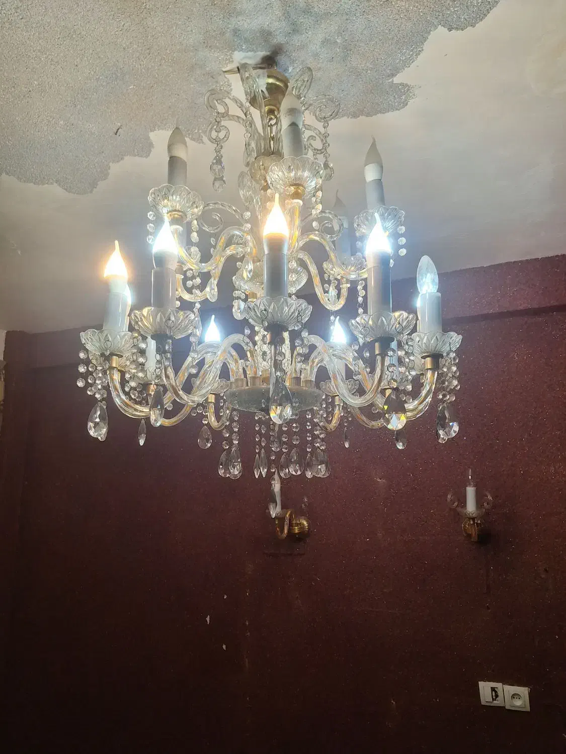 لوستر آویز قدیمی|لوستر و چراغ آویز|شیراز, عادل آباد|دیوار