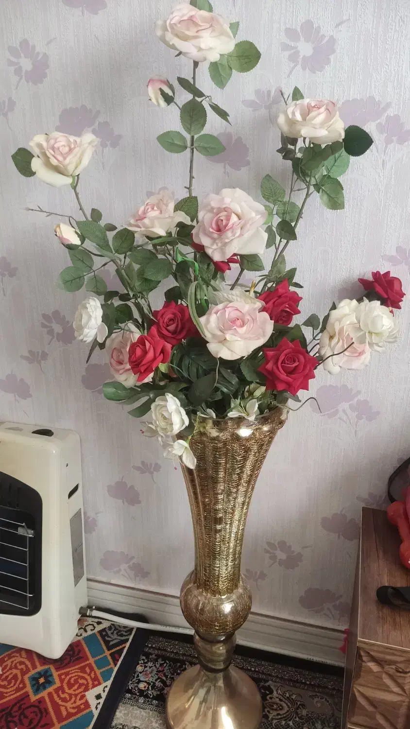 گل مصنوعی خارجی قابل شست وشو به همرا گلدان|گل مصنوعی|ملارد, |دیوار