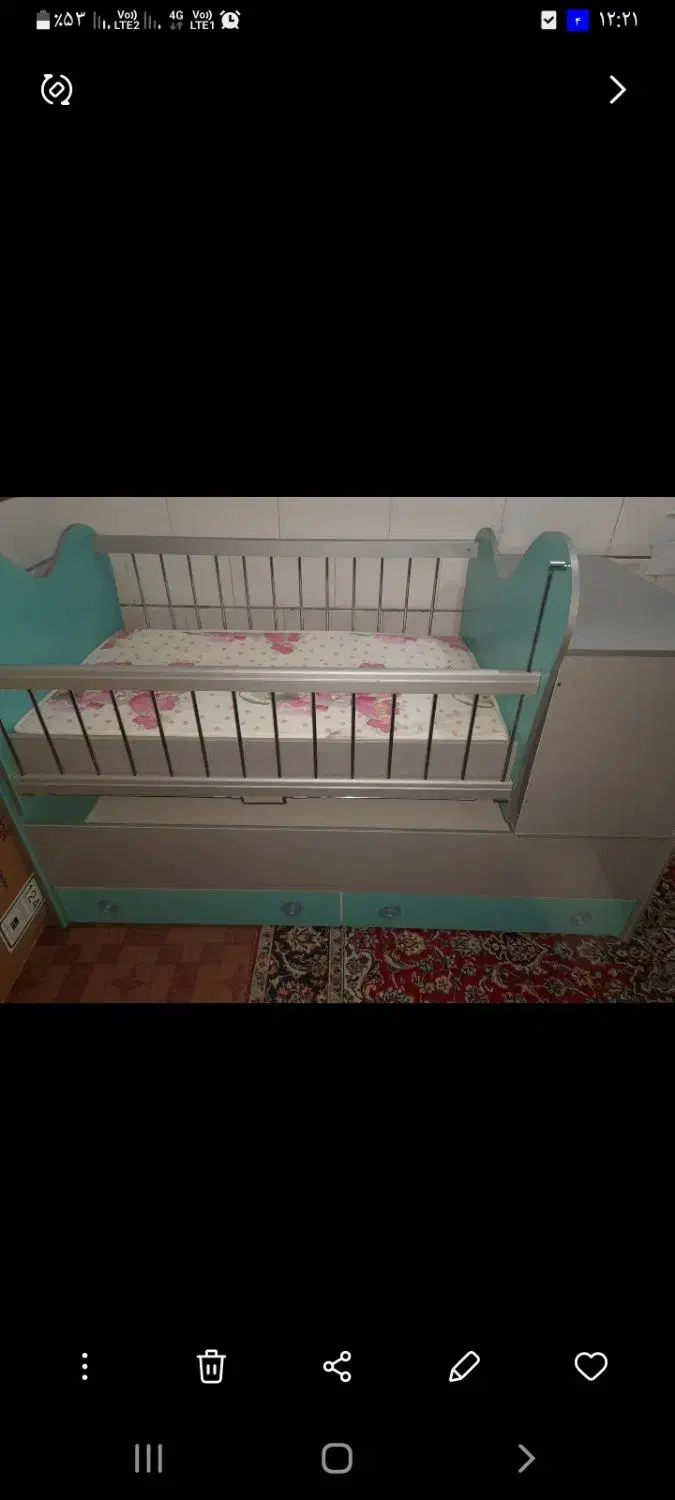 تخت بچه|تخت و سرویس خواب|قم, زند آباد|دیوار