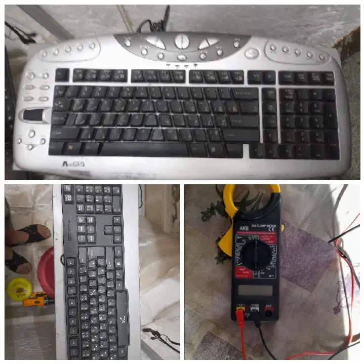 مانیتور سالم..  و کیبورد و هارد ۲|حراج|زنجان, |دیوار