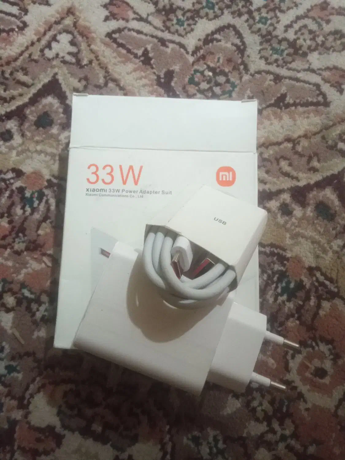 آداپتور با سیم شارژTPC شیائومی 33وات اصلی|لوازم جانبی موبایل و تبلت|ایوانکی, |دیوار