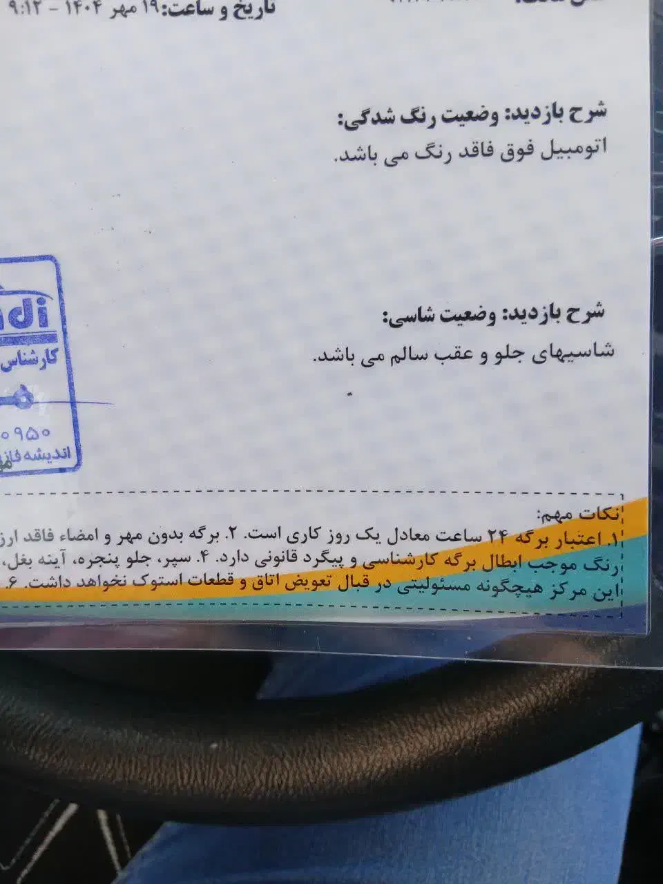 ساینا S|خودرو سواری و وانت|اندیشه, اندیشه فاز ۳|دیوار