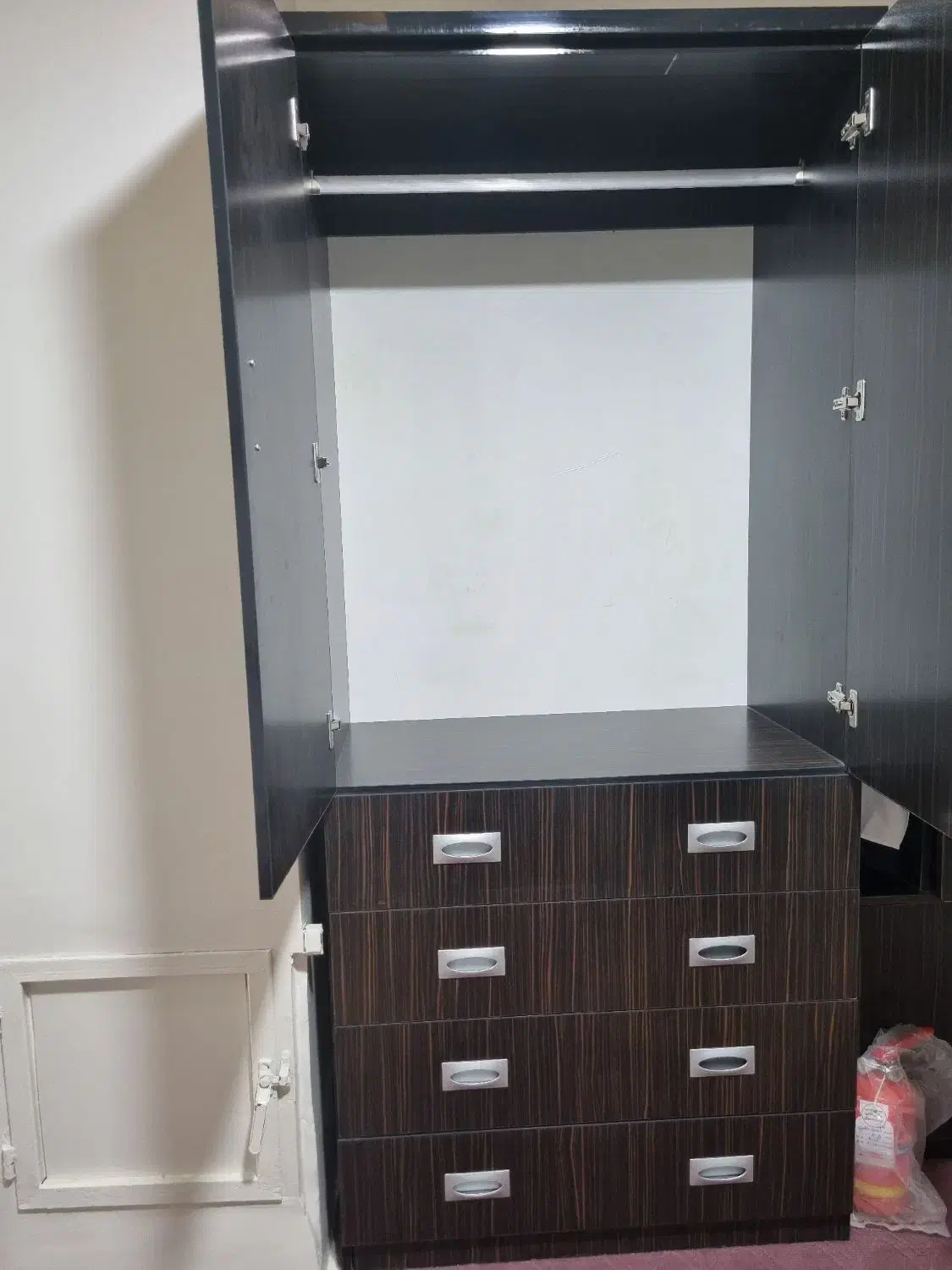 کمد لباس چهارکشویی|جاکفشی، کمد، دراور|دوگنبدان, |دیوار